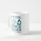 Ich bin der Coole Wissenschaftslehrer Kaffeetasse (Vorderseite Links)