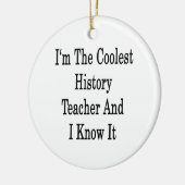 Ich bin der coolste Geschichtslehrer und ich kenne Keramik Ornament (Links)