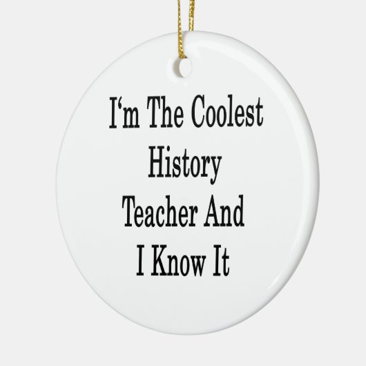 Ich bin der coolste Geschichtslehrer und ich kenne Keramik Ornament (Links)