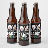 Ich bin der Daddy Vater Bunny Oaster Family Matchi Bierflaschenetikett (Flaschen)
