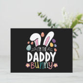 Ich bin der Daddy Vater Bunny Oaster Family Matchi Einladung (Stehend Vorderseite)