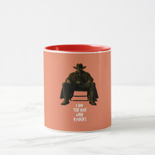 Ich bin der, der anklopft Fettreiche Cowboy-Silh Tasse
