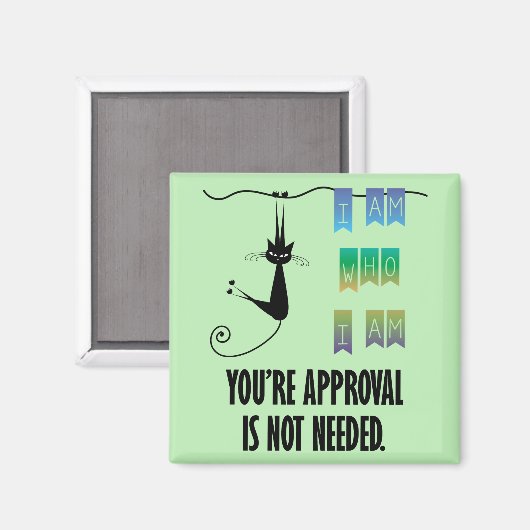 Ich bin der, der ich bin Square Magnet (Vorderseite/Rückseite)