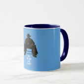 Ich bin der, der klopft | Berühmter Spruch Kaffeet Tasse (VorderseiteRechts)