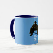Ich bin der, der klopft | Berühmter Spruch Kaffeet Tasse (Vorderseite Links)