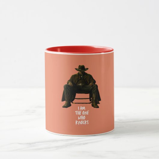 Ich bin der, der klopft | Berühmter Spruch Kaffeet Tasse (Zentrum)