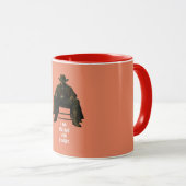 Ich bin der, der klopft | Berühmter Spruch Kaffeet Tasse (VorderseiteRechts)