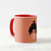 Ich bin der, der klopft | Berühmter Spruch Kaffeet Tasse (Vorderseite Links)