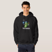 Ich bin der Dinker Pickleball Player Paddle Graphi Hoodie (Vorne ganz)