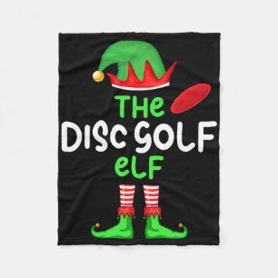 Ich bin der Disc-Golf-Elf Weihnachten Familie Matc Fleecedecke