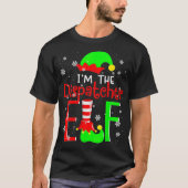 Ich bin der Dispatcher ELF Funny Christmas Elf Mat T-Shirt (Vorderseite)