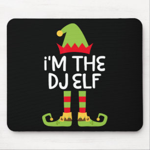 Ich bin der Dj Elf, der Weihnachtself passt Mousepad