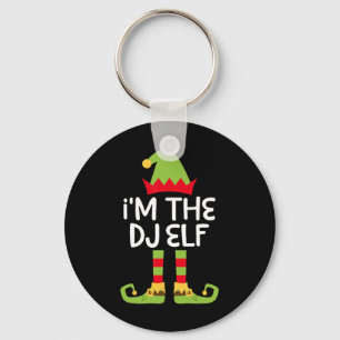 Ich bin der Dj Elf, der Weihnachtself passt Schlüsselanhänger
