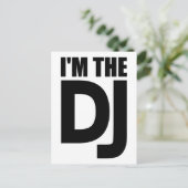 Ich bin der DJ Postkarte (Stehend Vorderseite)
