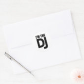 Ich bin der DJ Runder Aufkleber (Umschlag)