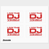 Ich bin der DJ und keine Duke-Box - Aufkleber (Blatt)
