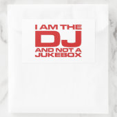 Ich bin der DJ und keine Duke-Box - Aufkleber (Tasche)