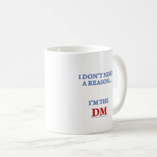 Ich bin der DM Kaffeetasse (VorderseiteRechts)