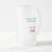 Ich bin der DM Mattglas Bierglas (VorderseiteRechts)