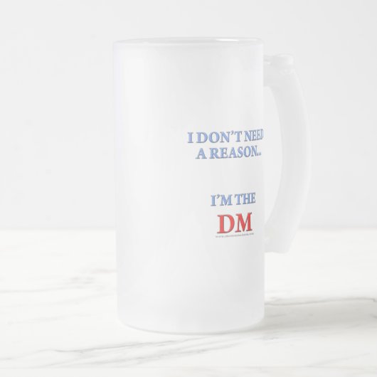 Ich bin der DM Mattglas Bierglas (VorderseiteRechts)