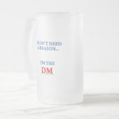 Ich bin der DM Mattglas Bierglas (Vorderseite Links)