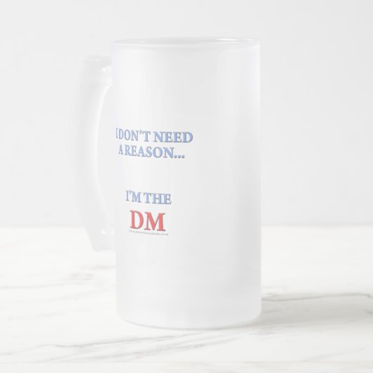 Ich bin der DM Mattglas Bierglas (Vorderseite Links)