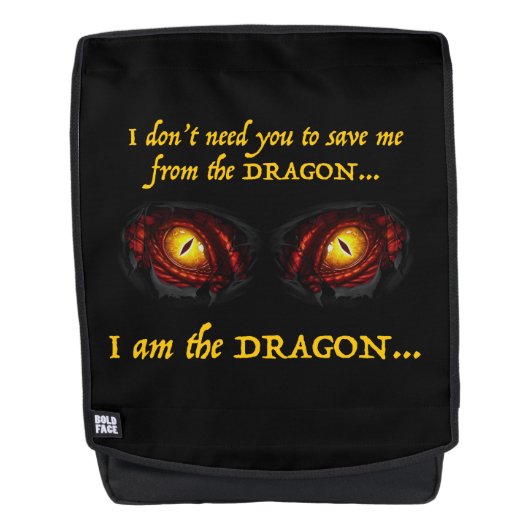 Ich bin der Drache Rucksack (Vorderseite)