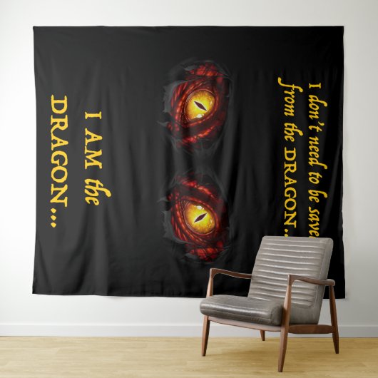 Ich bin der Drache Wandteppich (Beispiel (Horizontal))