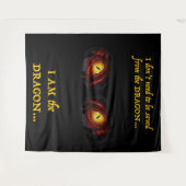 Ich bin der Drache Wandteppich (Vorderseite (Horizontal))