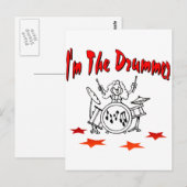 Ich bin der Drummer Postkarte (Vorne/Hinten)