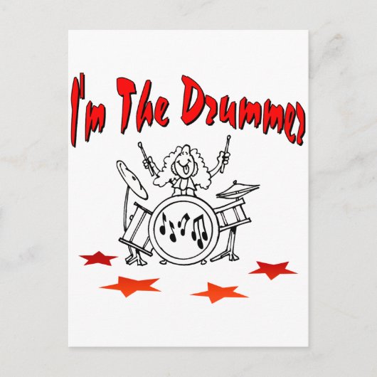 Ich bin der Drummer Postkarte (Vorderseite)