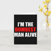 Ich bin der dümmste Mann, der jemals gelebt hat - Karte (Gelbe Blume)