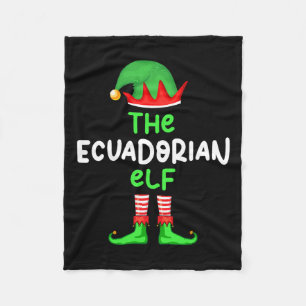 Ich bin der ecuadorianische Elf Ecuador Weihnachts Fleecedecke