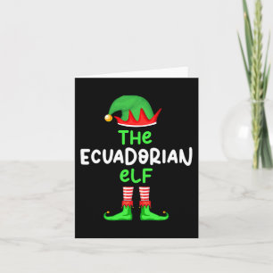 Ich bin der ecuadorianische Elf Ecuador Weihnachts Karte