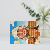 Ich bin der Ei-Mann. Postkarte (Stehend Vorderseite)