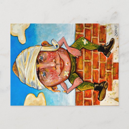 Ich bin der Ei-Mann. Postkarte (Vorderseite)