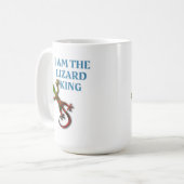 Ich bin der Eidechsen-König Gecko Lovers Mug Kaffeetasse (Vorderseite Links)