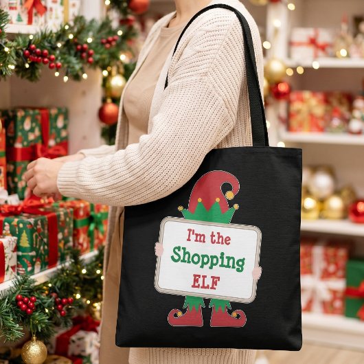 Ich bin der Einkaufself | Personalisierter Weihnac Tasche