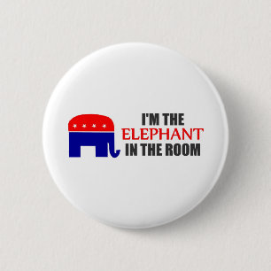Ich bin der Elefant im Raum Button