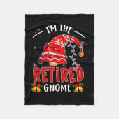 Ich bin der ermüdete Gnome Weihnachts-Ruhestand Gn Fleecedecke (Vorderseite)