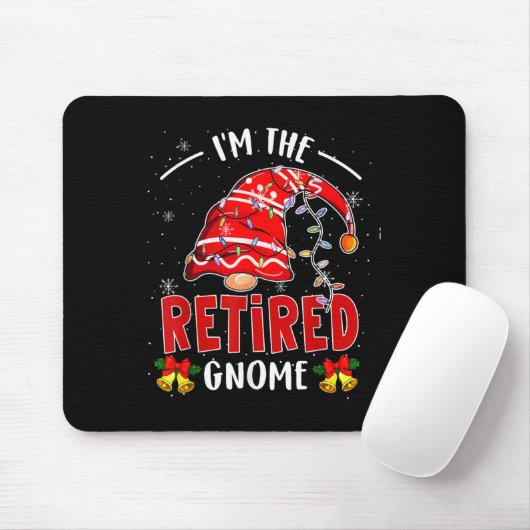 Ich bin der ermüdete Gnome Weihnachts-Ruhestand Gn Mousepad (Mit Mouse)