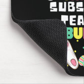 Ich bin der Ersatzlehrer Bunny Funny Kanbit East Mousepad (Ecke)