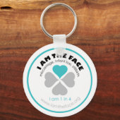 ICH BIN DER FACE Blue Schlüsselanhänger (Vorderseite)