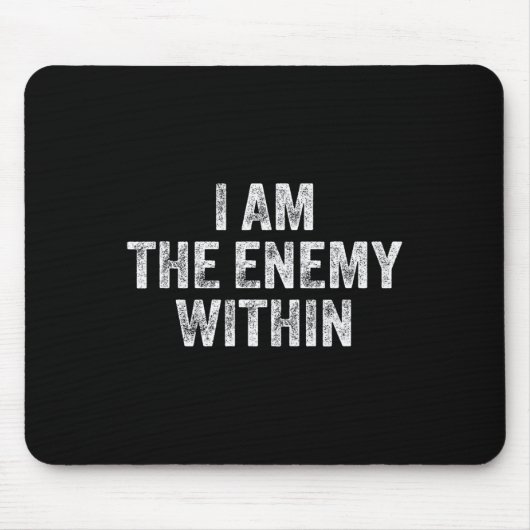 Ich bin der Feind in der Zeit, Trump 2024 Electi z Mousepad (Vorne)