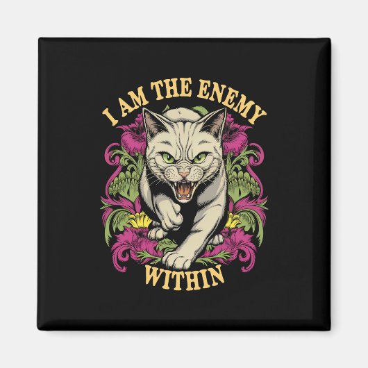 Ich bin der Feind in Harris Walz 2024 Magnet (Vorne)