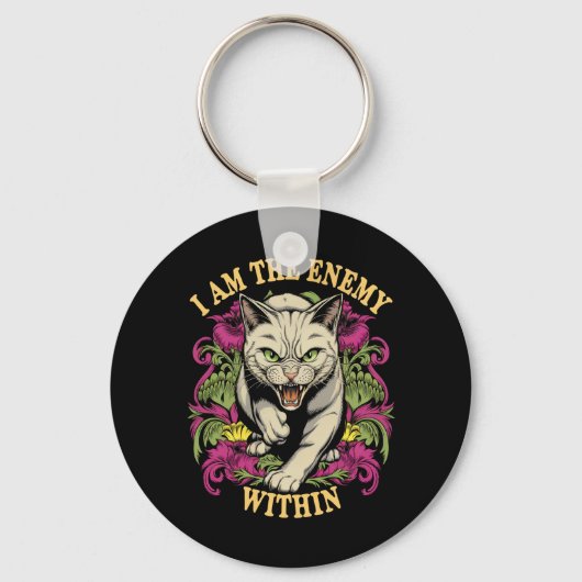 Ich bin der Feind in Harris Walz 2024 Schlüsselanhänger (Vorderseite)