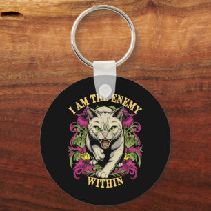 Ich bin der Feind in Harris Walz 2024 Schlüsselanhänger