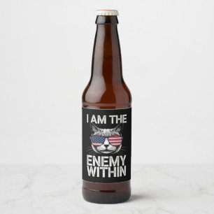 Ich bin der Feind in Kamala Harris 2024 Bierflaschenetikett