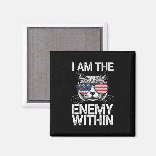 Ich bin der Feind in Kamala Harris 2024 Magnet (Vorderseite/Rückseite)