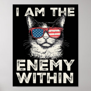 Ich bin der Feind in T-Shirt - Kamala Harris 2024 Poster